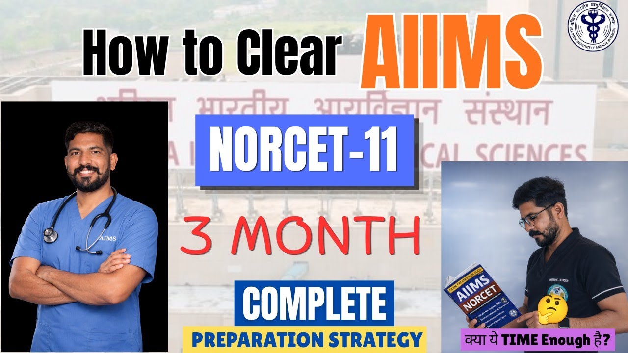How to Crack NORCET 11 in 3 Months: Detailed Study Plan by Bharat Sir #nursingofficer