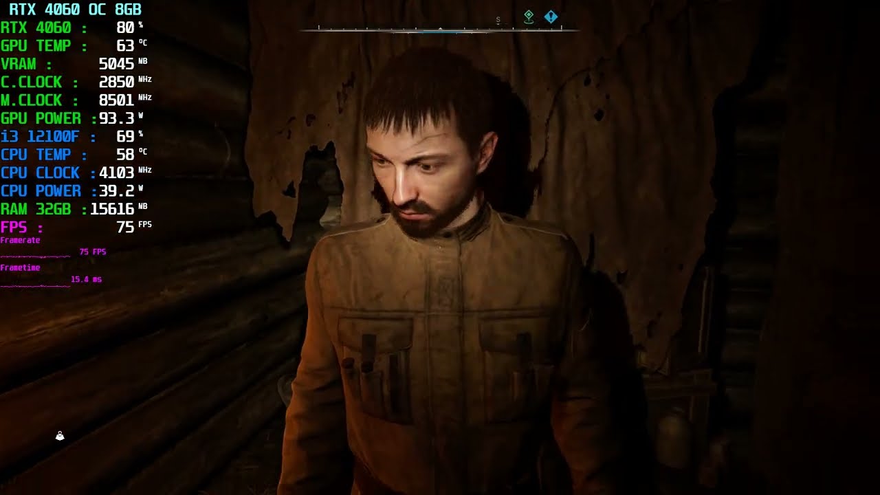 S.T.A.L.K.E.R. 2  (RTX 4060 EAGLE OC 8GB + i3 12100F | 32GB RAM) •(PC)