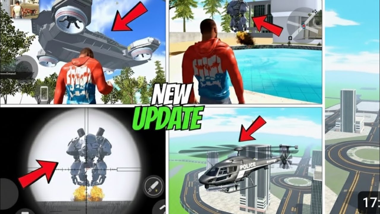 Finally New Update in INDIAN BIKE DRIVING 3D 😱 Helicarrier & Robots!