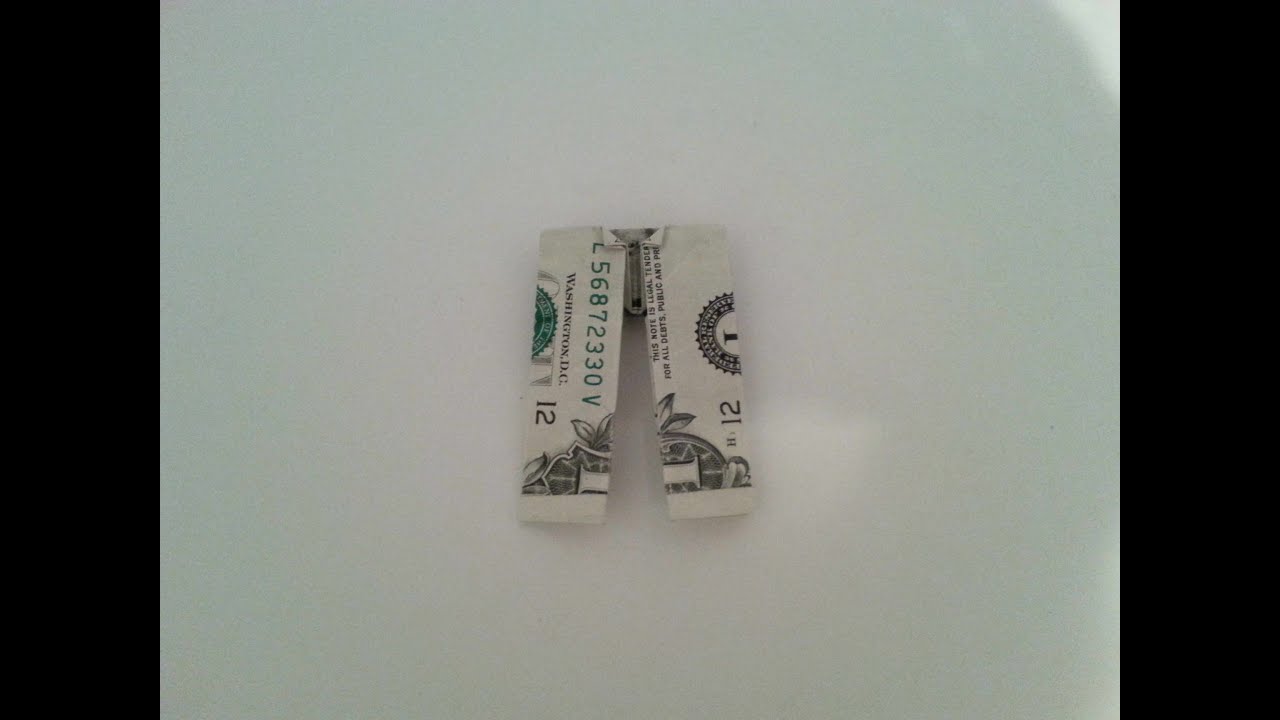 How to Make Dollar Bill Pants - Origami - (Easy)