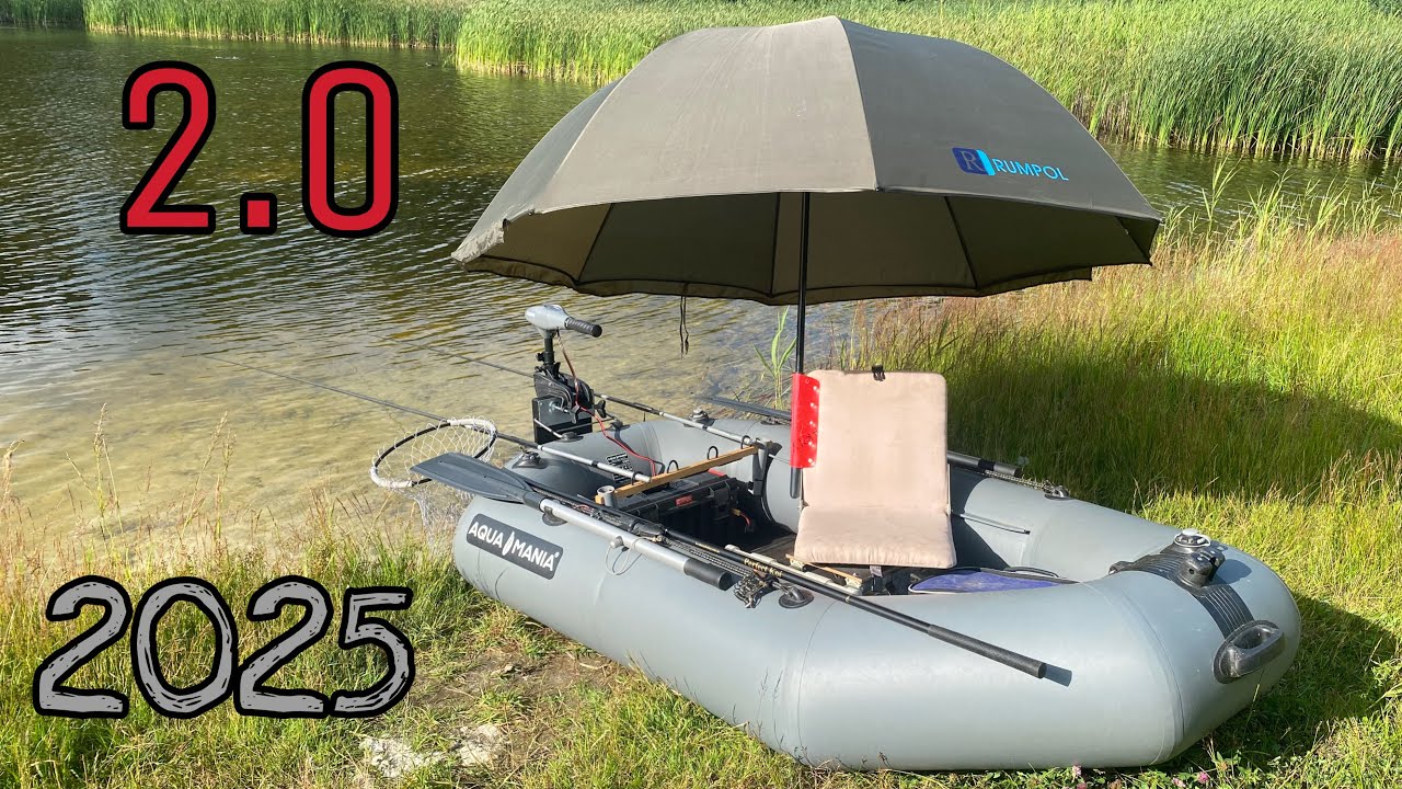 НОВА комплектація ПВХ човна для риболовлі на поплавок. Акваманія. Yamaha 12m