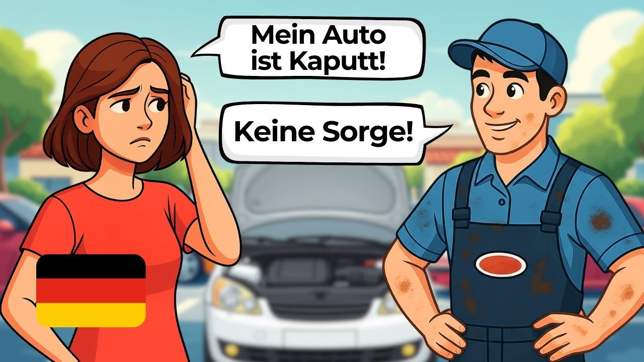 Learn German with Easy Conversations | 10 Simple Dialogues on the Road