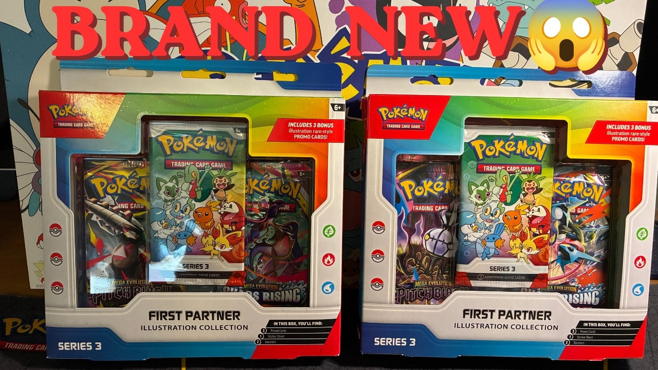 NEW Pok&eacute;mon First Partner Illustration Collection Series 3 Pack Opening  😱😱