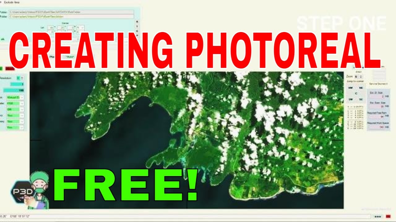 P3DV5 Making the Photoreal data using FsEarth Tiles