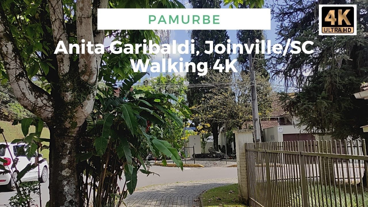 [4K] Anita Garibaldi, Joinville/SC. Walking and Urban Sounds
