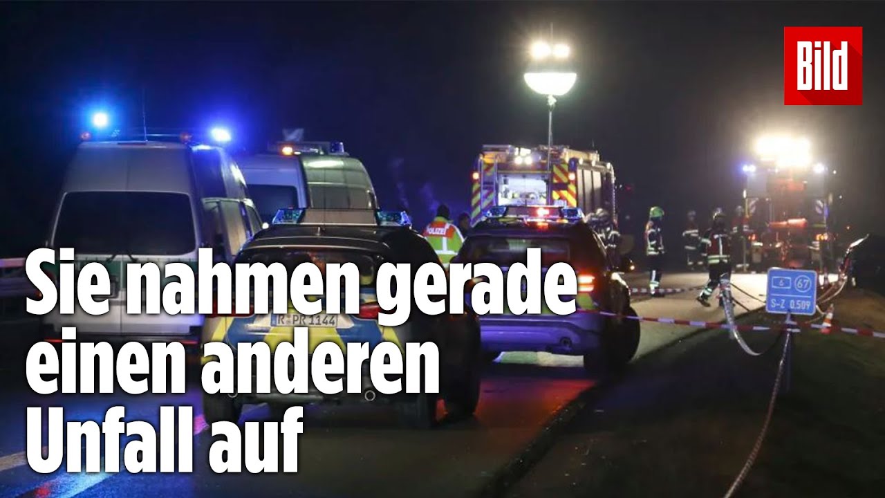 Auto erfasst zwei Polizisten auf der A6 – Beamte schweben in Lebensgefahr