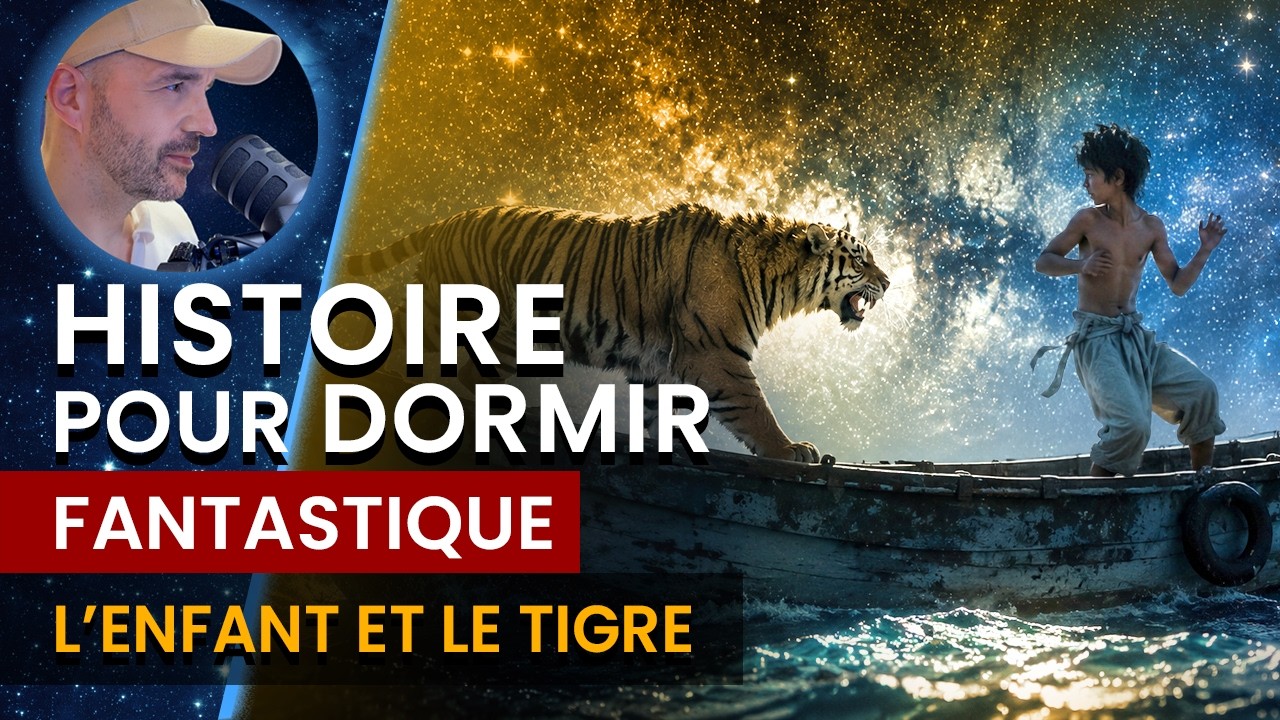 Naufragé avec un Tigre - Histoire pour dormir 🌙 Adultes | 43mn | Voix homme | FR