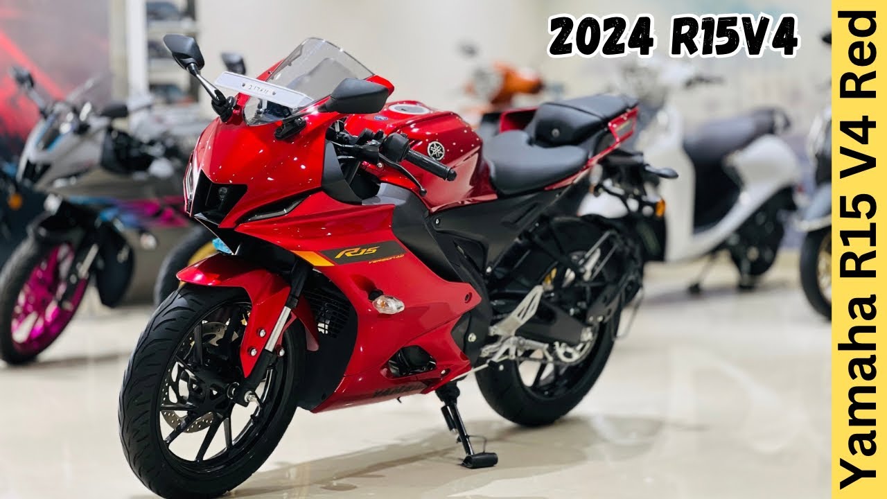 2024 Yamaha R15 V4 Metallic Red Full Detailed Review ❤️ Price & Features 🔥 Better Than RS200?