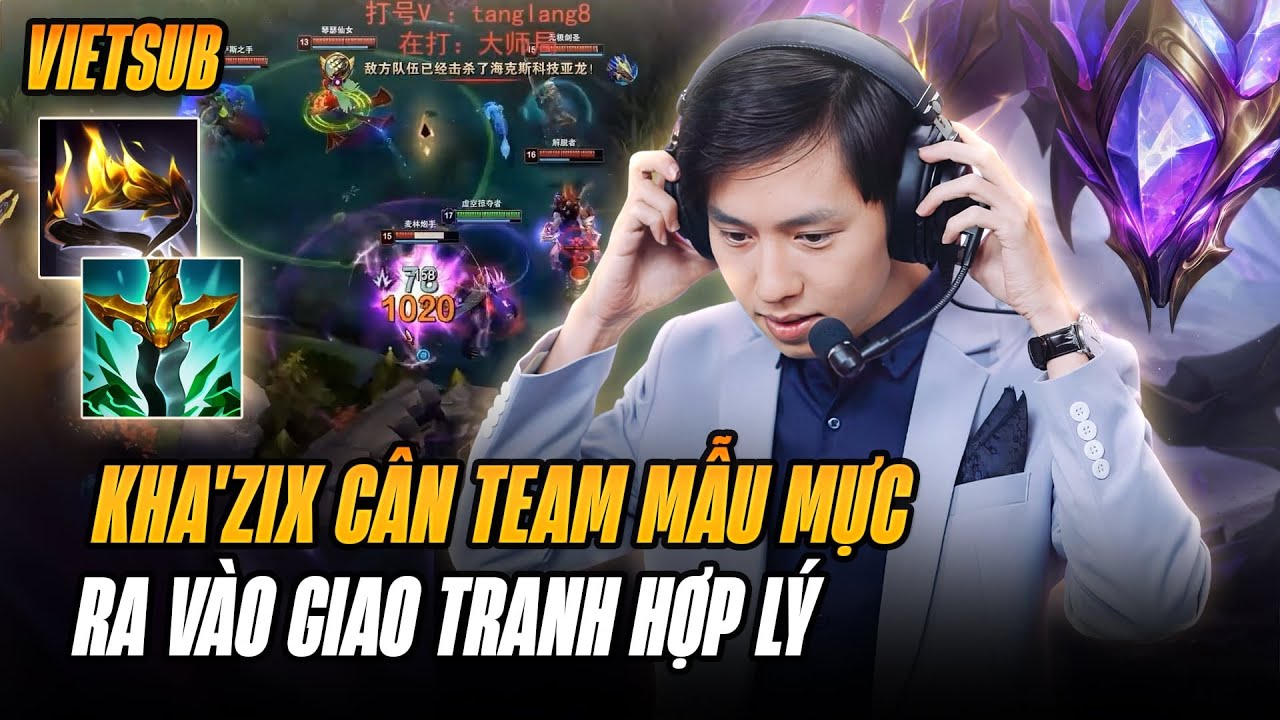 (Vietsub)Màn Farm Mạng Với Những Pha DoubleJump Mãn Nhãn Của Qiuyi Với Kha'zik Khiến Đối Thủ Bất Lực