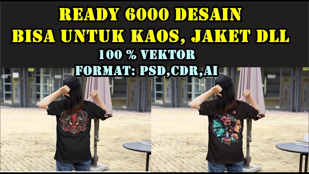 READY‼️ 6000 DESAIN KAOS - 100% VEKTOR DAPAT DI EDIT