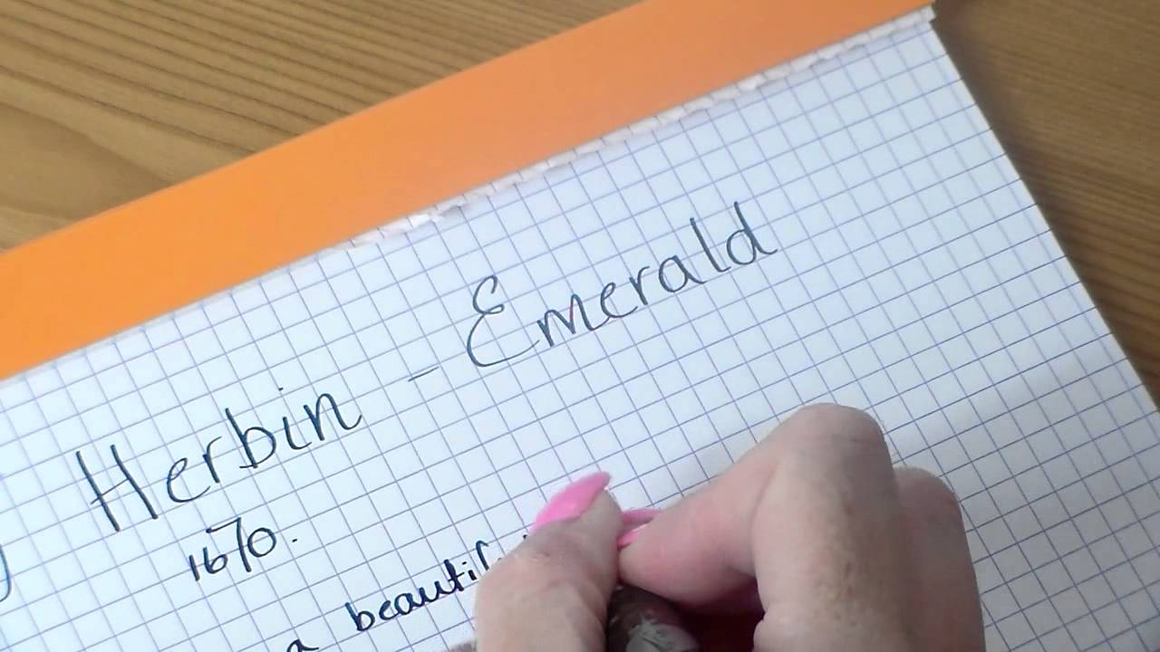 J Herbin 1670 Emerald Chivor ink review