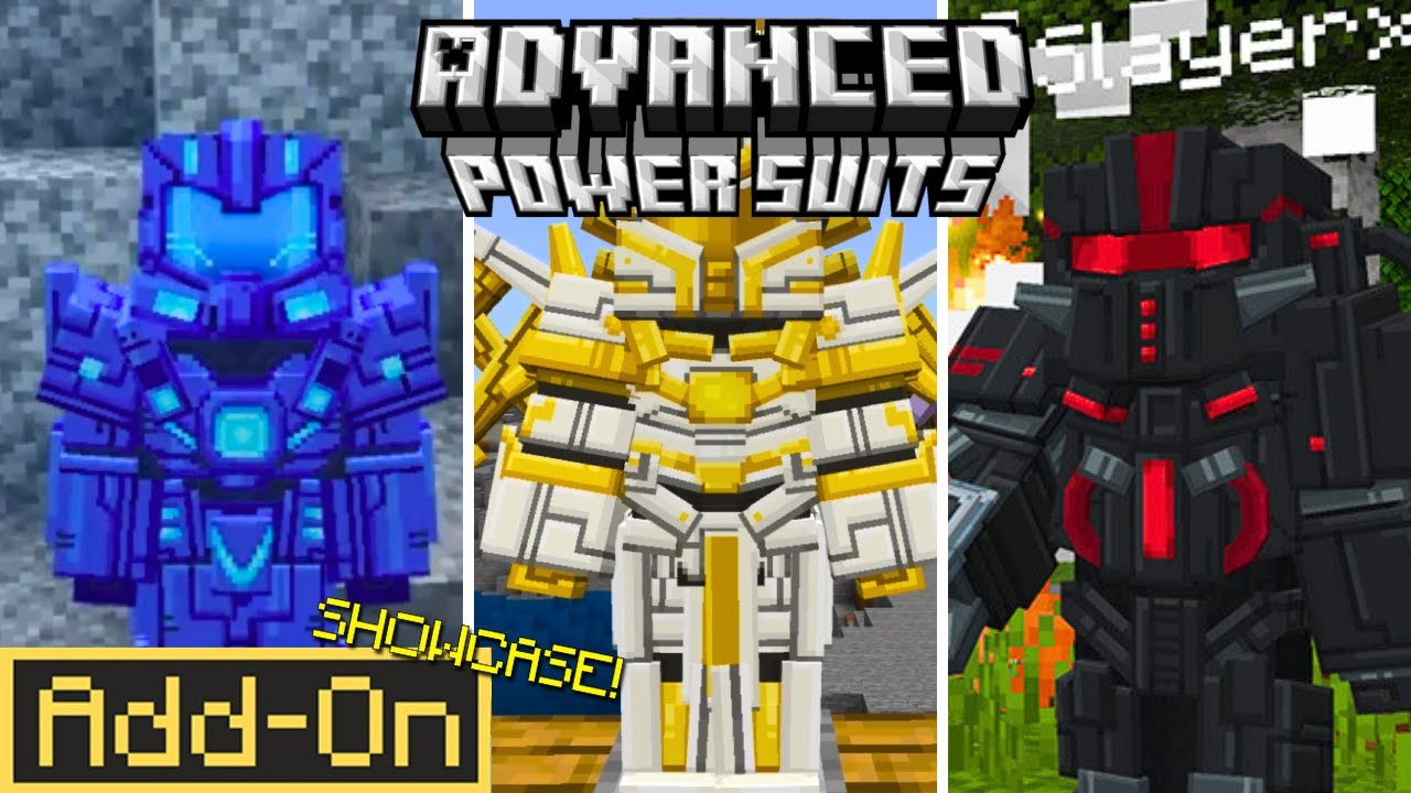 Advanced Power Suits Add-On (Minecraft Bedrock Add-On Showcase)