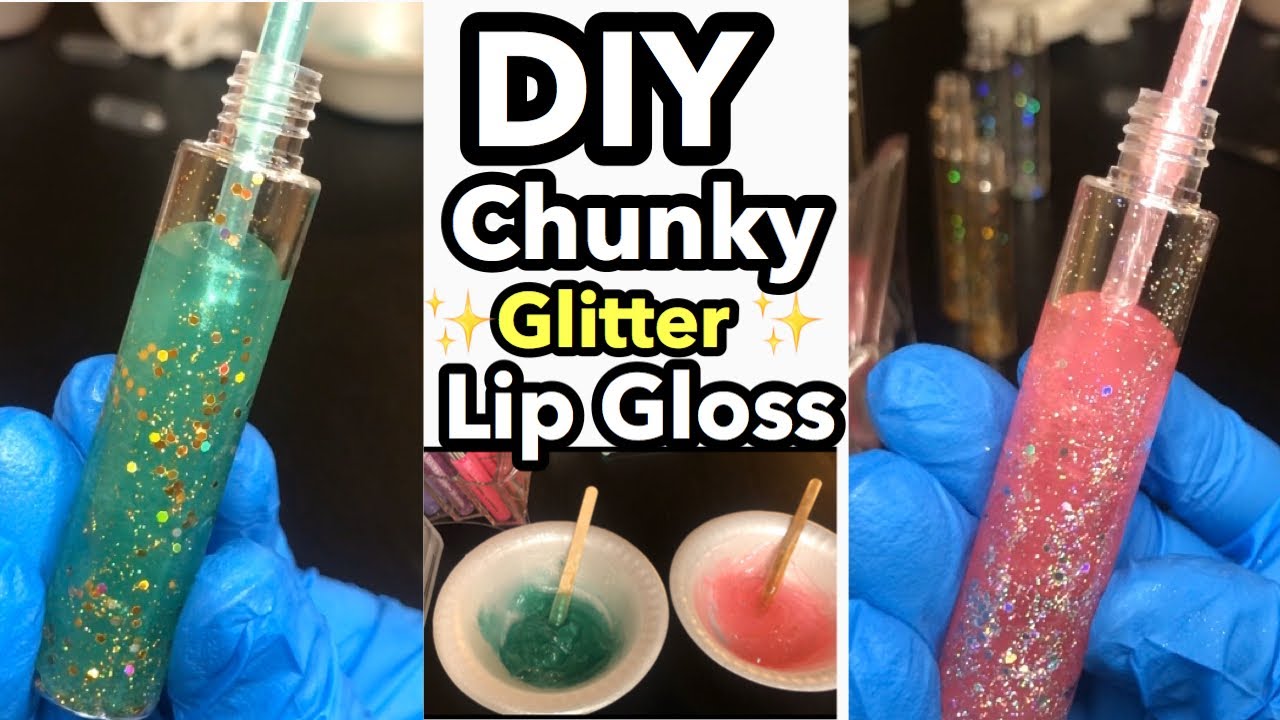How to Make Lip Gloss |Chunky Glitter| |Very Detailed|🚨New Gloss Alert🚨