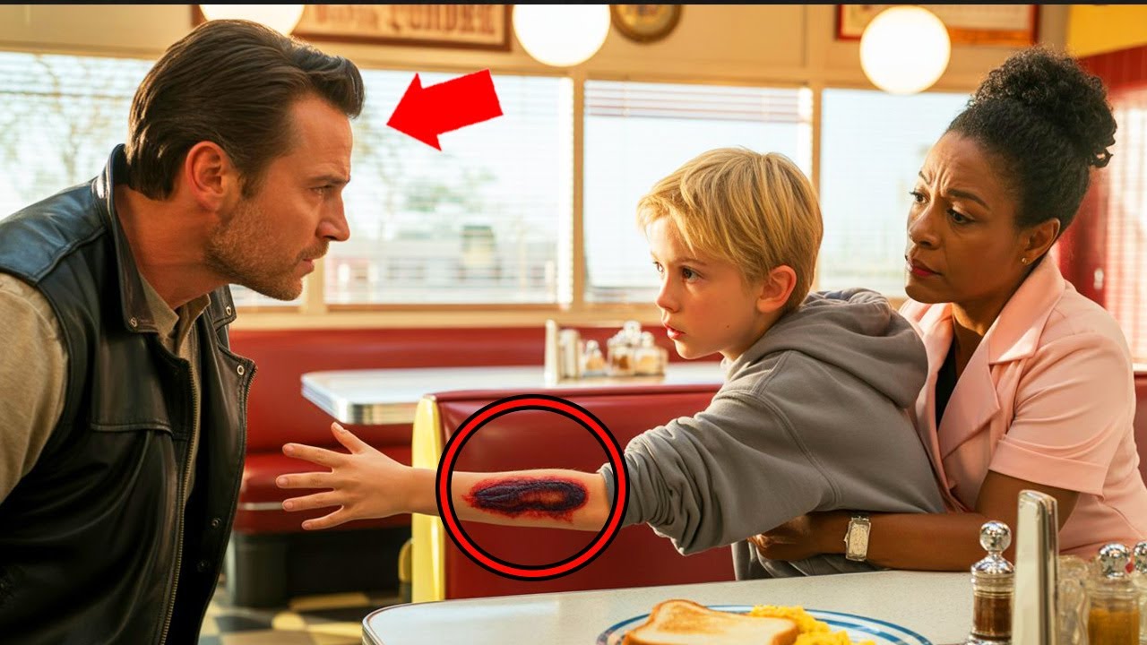 Мальчик показал свои синяки «Ангелу ада», а байкер даже не допил кофе