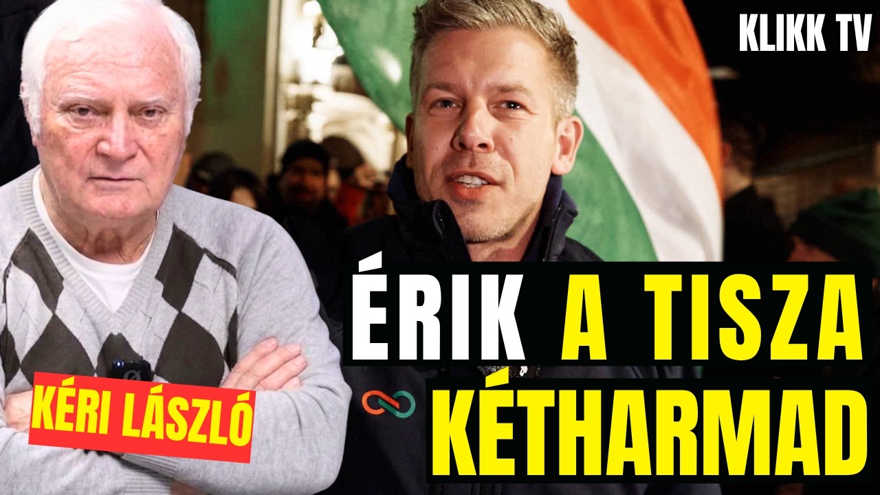 K&eacute;ri L&aacute;szl&oacute;: &Oacute;ri&aacute;si h&aacute;tr&aacute;nyban a Fidesz - &eacute;rik a Tisza k&eacute;tharmad