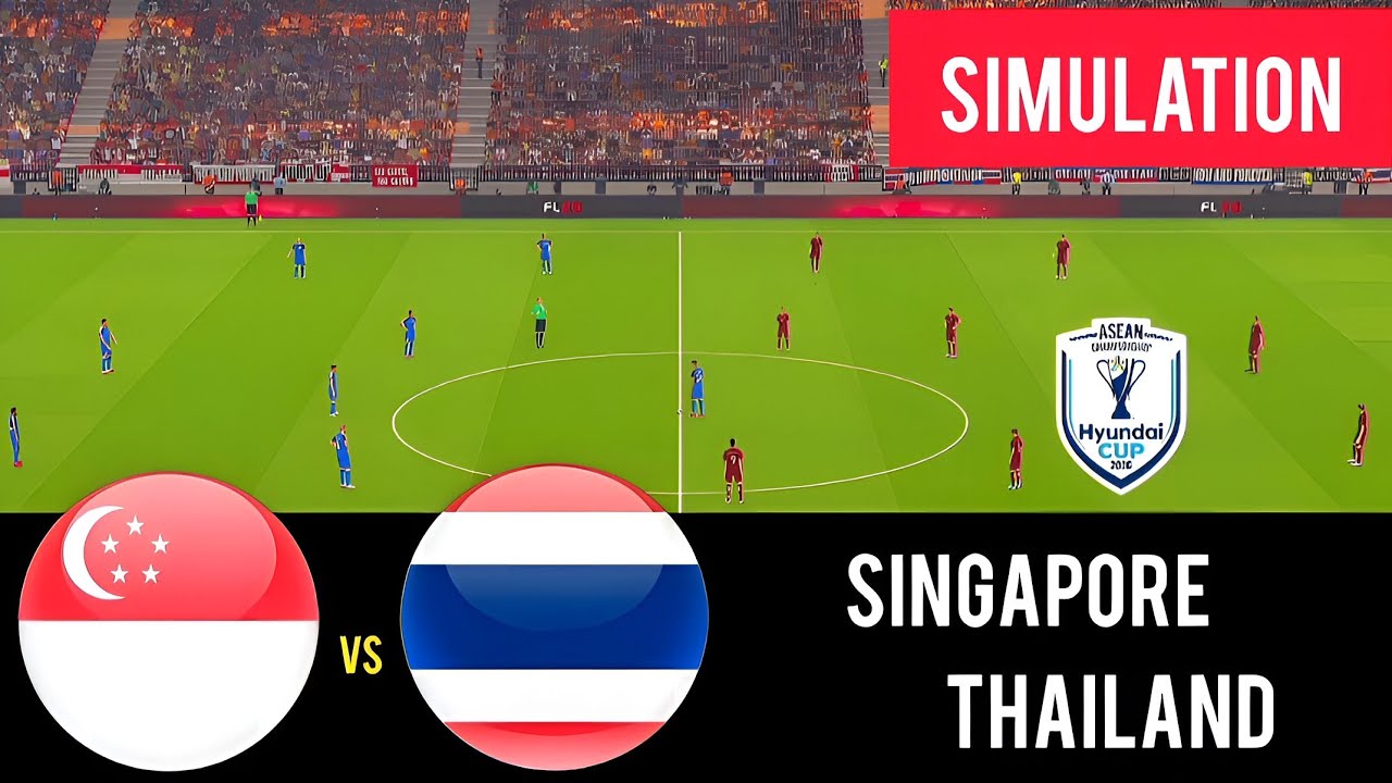 Singapore vs Thailand - Asean Championship 2026 (AFF) - Full Match - Video Game Simulation