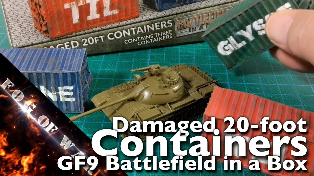 Review | GF9 Damaged 20-foot Containers (15mm) - BB254 | WWIII: Team Yankee