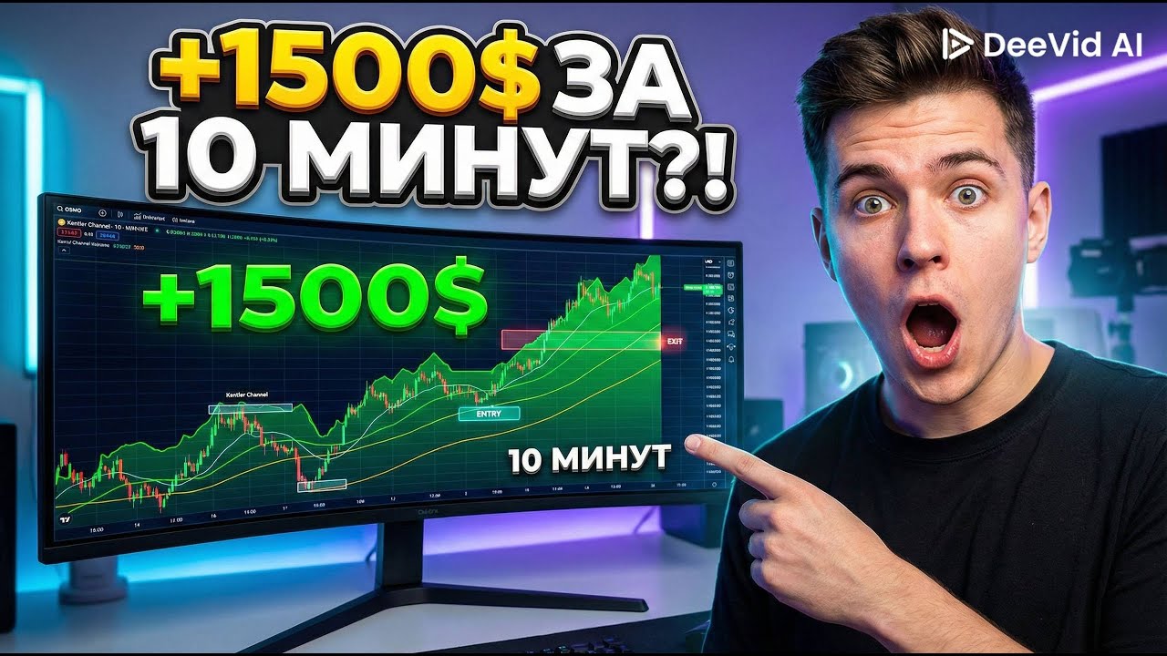 +1500$ за 10 минут?! 😱 Реальная стратегия Kentler + Osmo индикаторы
