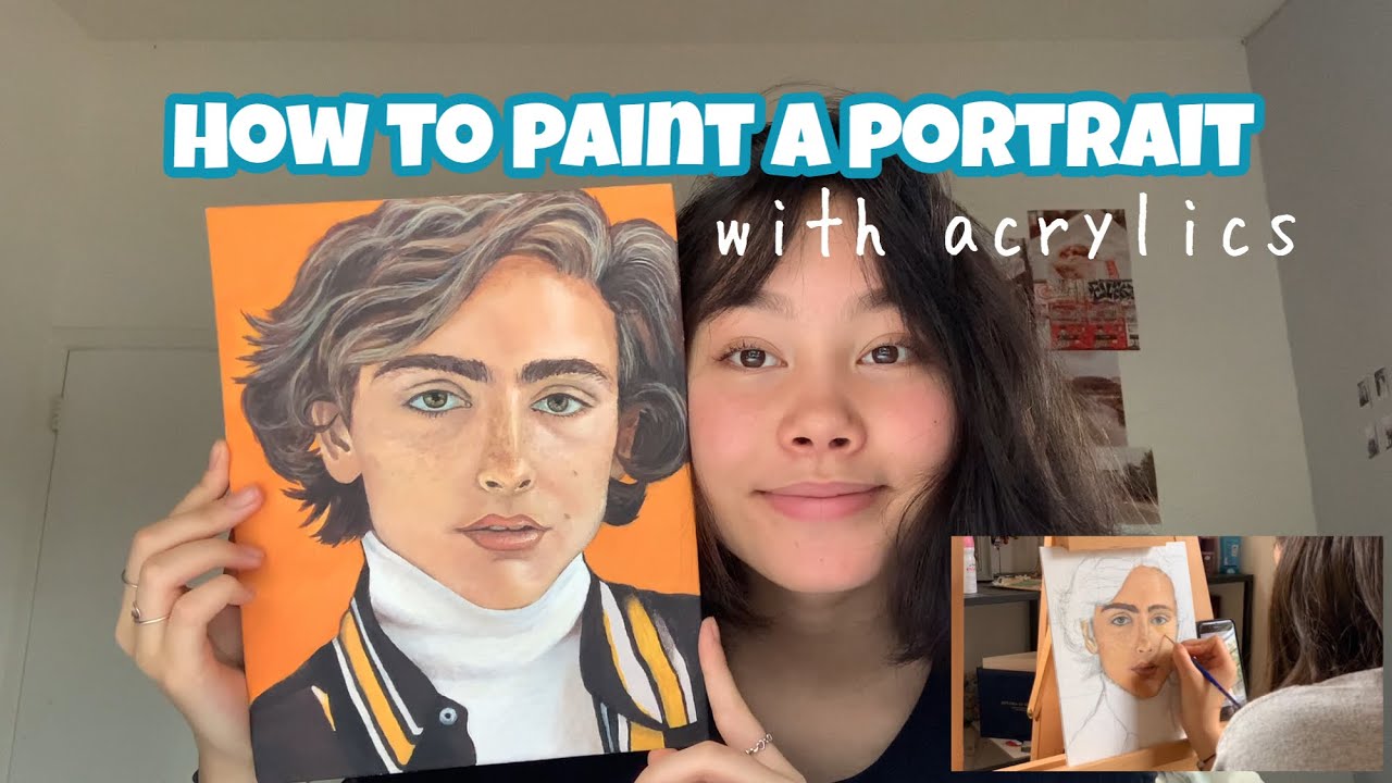 How to paint a portrait! *with acrylics*