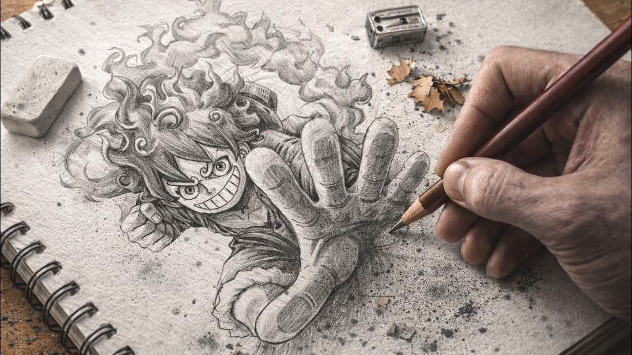 How to Draw GEAR 5 LUFFY (One Piece) | Easy Step by Step Drawing