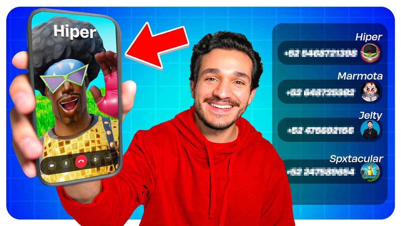 Le LLAMÉ a TODOS los YOUTUBERS de Fortnite!
