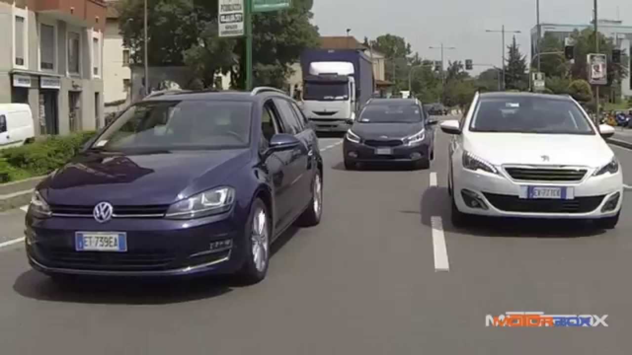 Peugeot 308 SW vs Kia cee'd Sportswagon vs Golf Variant