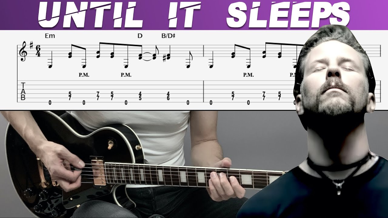 METALLICA - UNTIL IT SLEEPS (Guitar cover with TAB | Lesson)