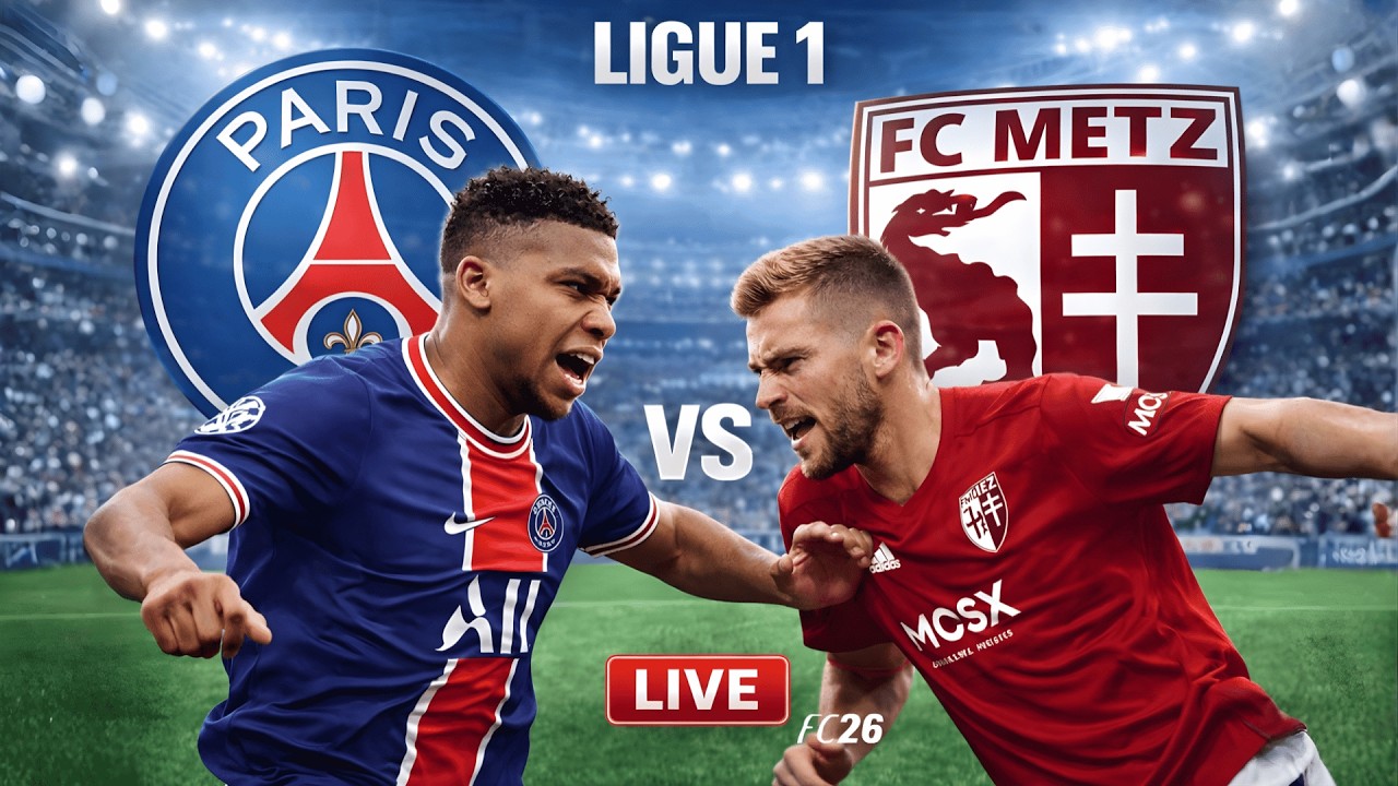 PSG vs Metz LIVE NOW 🔴 | FC26 Ligue 1 Full Match Gameplay