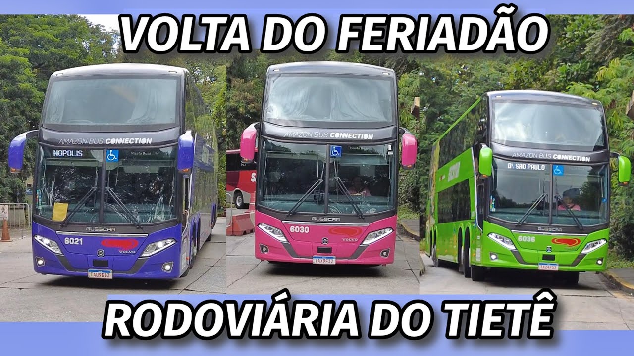 MUITOS ÔNIBUS EXTRAS NA VOLTA DO FERIADO NA RODOVIÁRIA DO TIETÊ