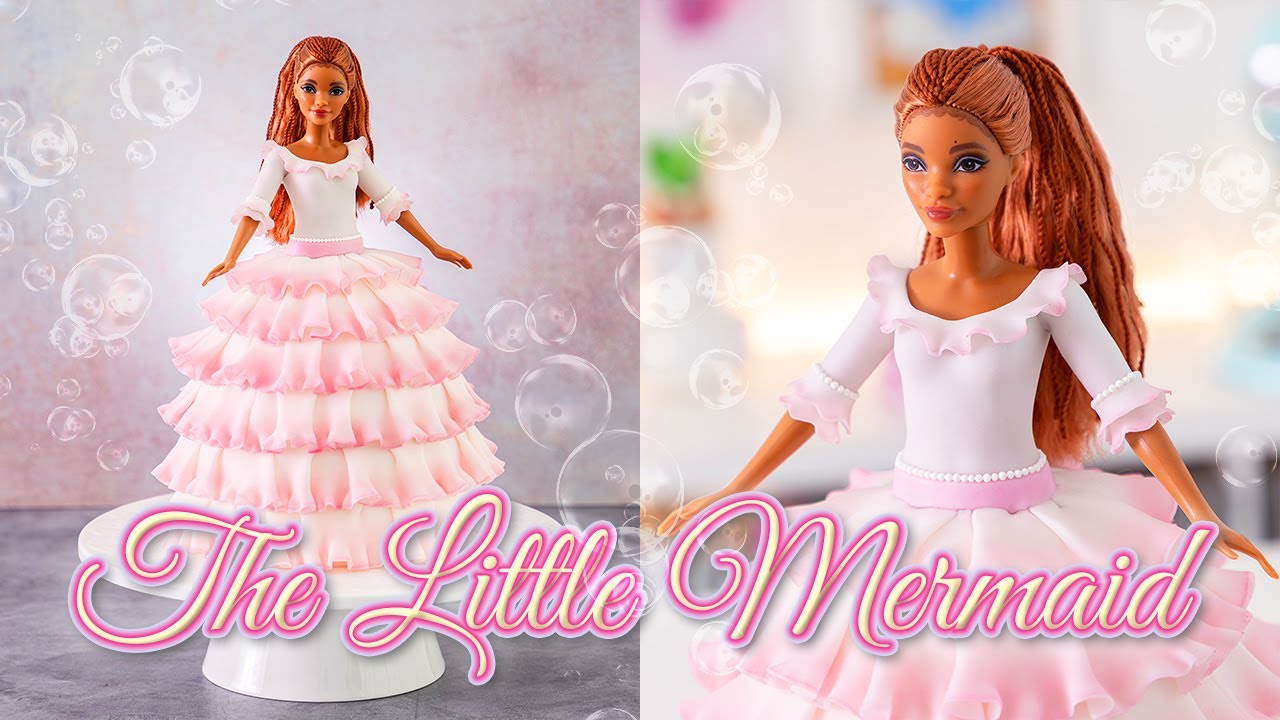 Disney Princess: The Little Mermaid Cake (Live Action) - Pink Ruffles Dress