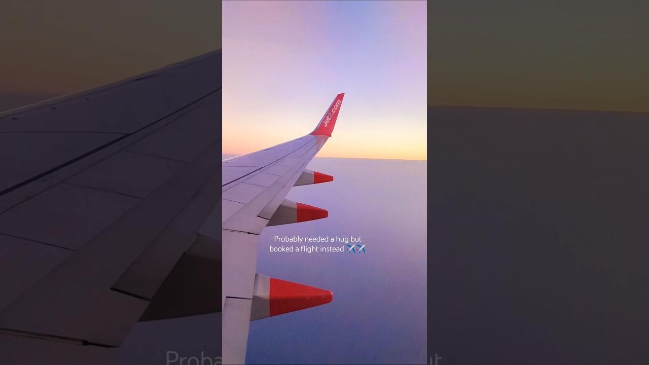 my default 😅✈️🌅 #travel #myanxiety #catchflightsnotfeelings