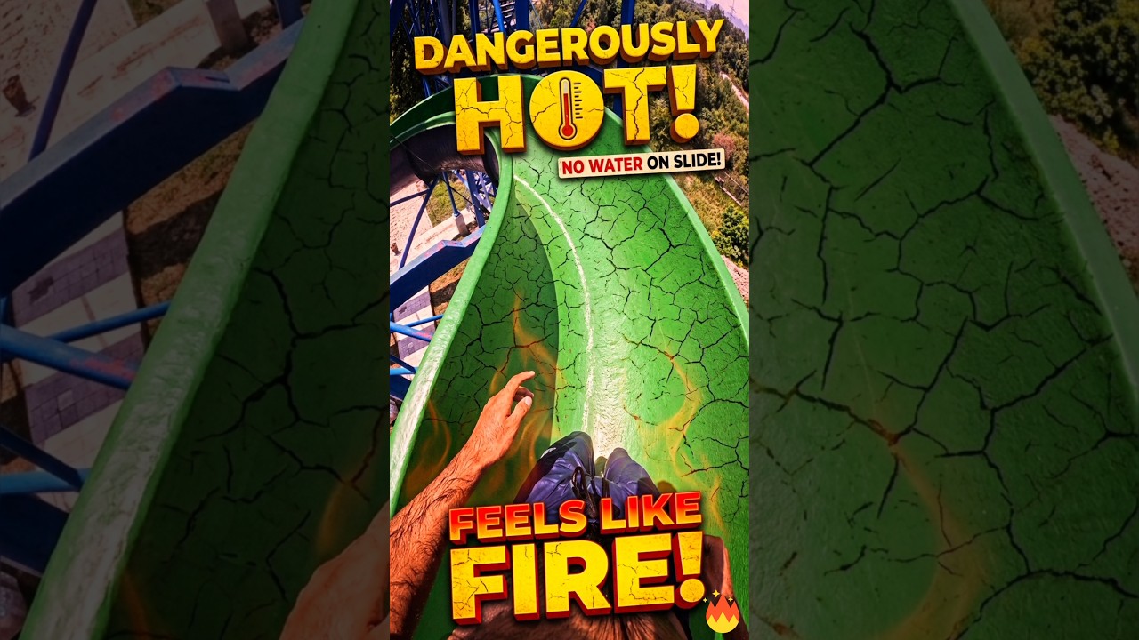 Would you try this hot waterslide