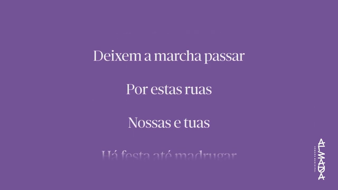 Vídeo Letra Grande Marcha de Almada 2025