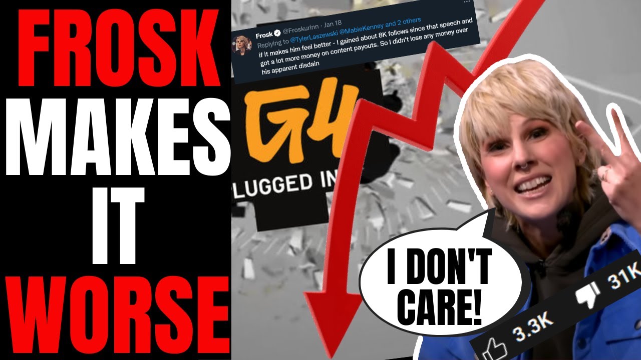 Фроск усугубляет истерику на G4TV | Отвечает фанатам, хвастается потерей тысяч подписчиков G4!