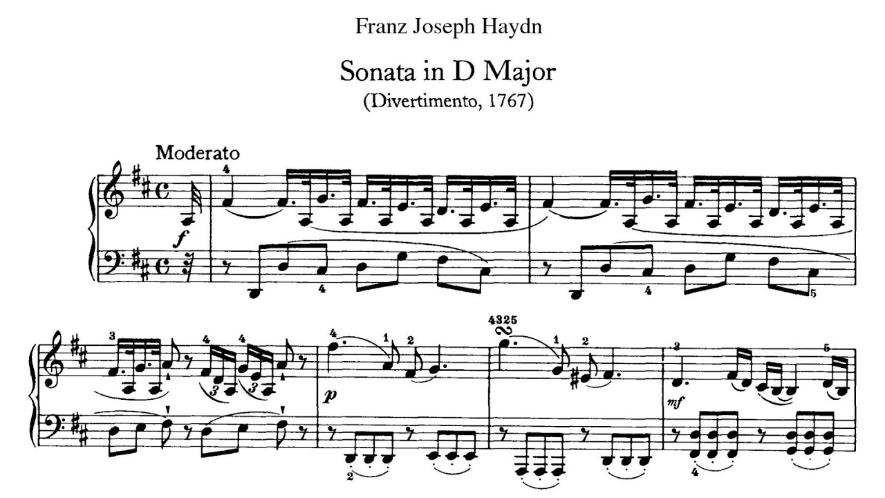 Haydn: Keyboard Sonata No. 30 in D major, Hob.XVI:19 [Alpenheim]