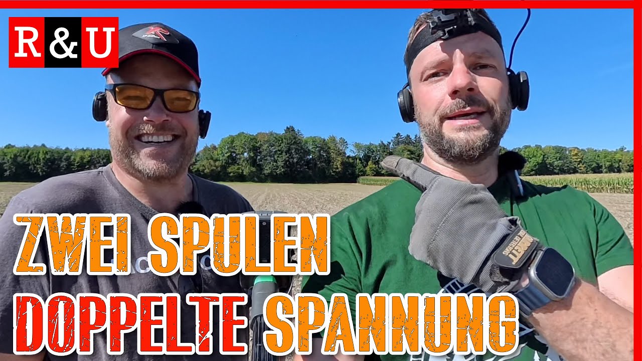 ZWEI Spulen DOPPELTE Spannung R&U.Nr.131 sondeln metaldetecting lechsonde