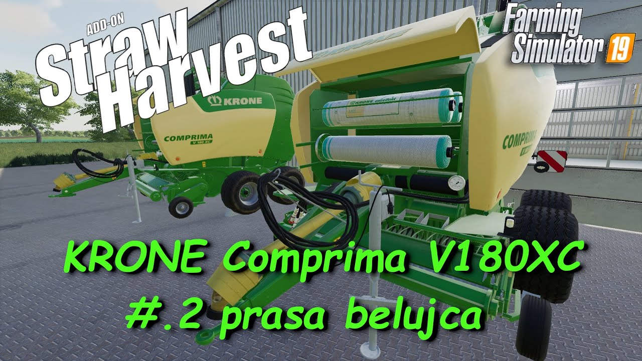 Farming Simulator 19 :: Kolekcjoner modów #46.2 :: Straw Harvest - prasa KRONE Comprima V180XC