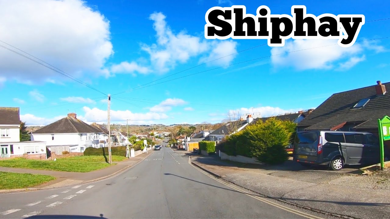 A drive with us production 22/02/23 Shiphay Torquay SouthDevon and a stroll of water Lane England UK
