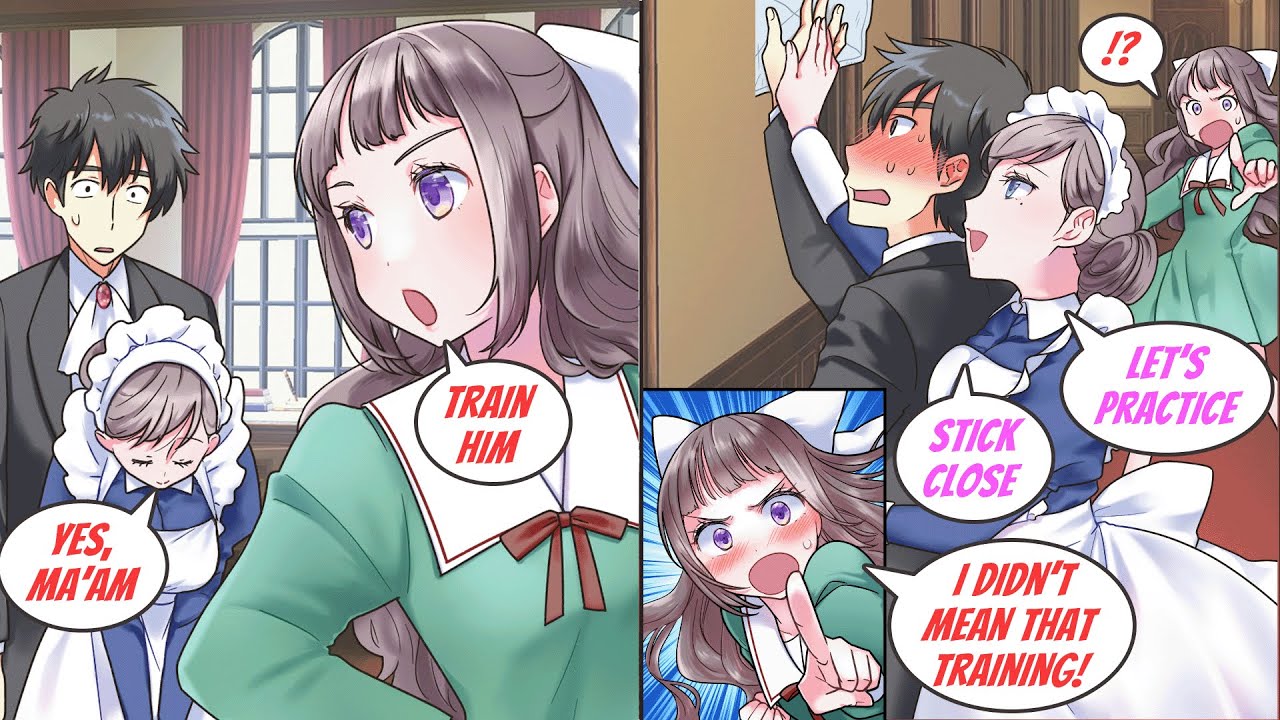[Manga dub] I saved a maid and got hired as a servant by her lady but they both fell in love with me