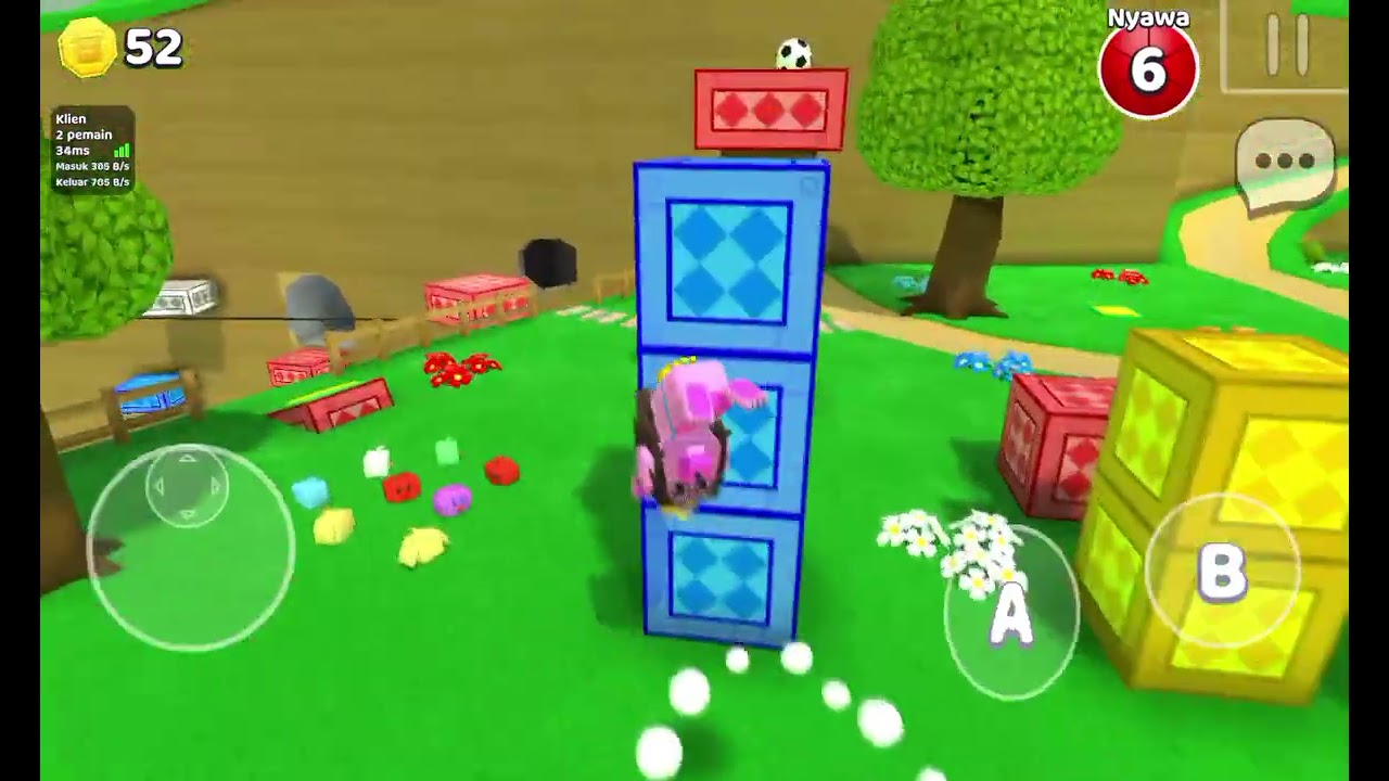 Hari ini kita bakalan multiplayer dan mencoba arcade    #Mabar.  #parkour game