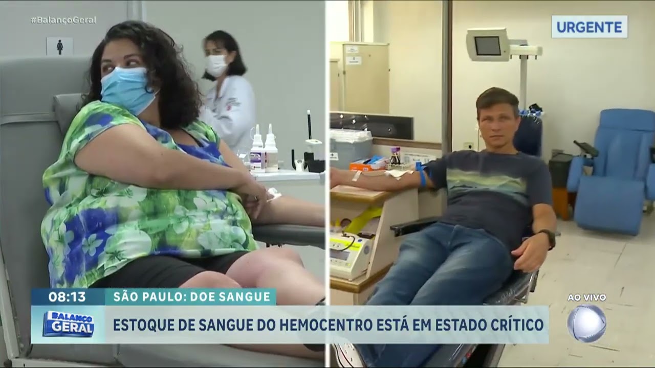 Estoque de sangue do Hemocentro da Santa Casa está em estado crítico | Reportagem Record TV