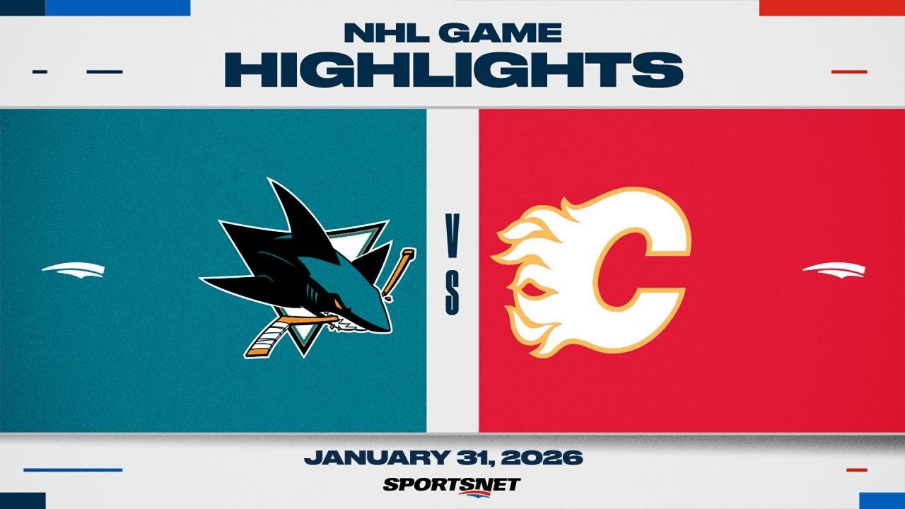 NHL Highlights | Flames vs. Sharks - January 31, 2026