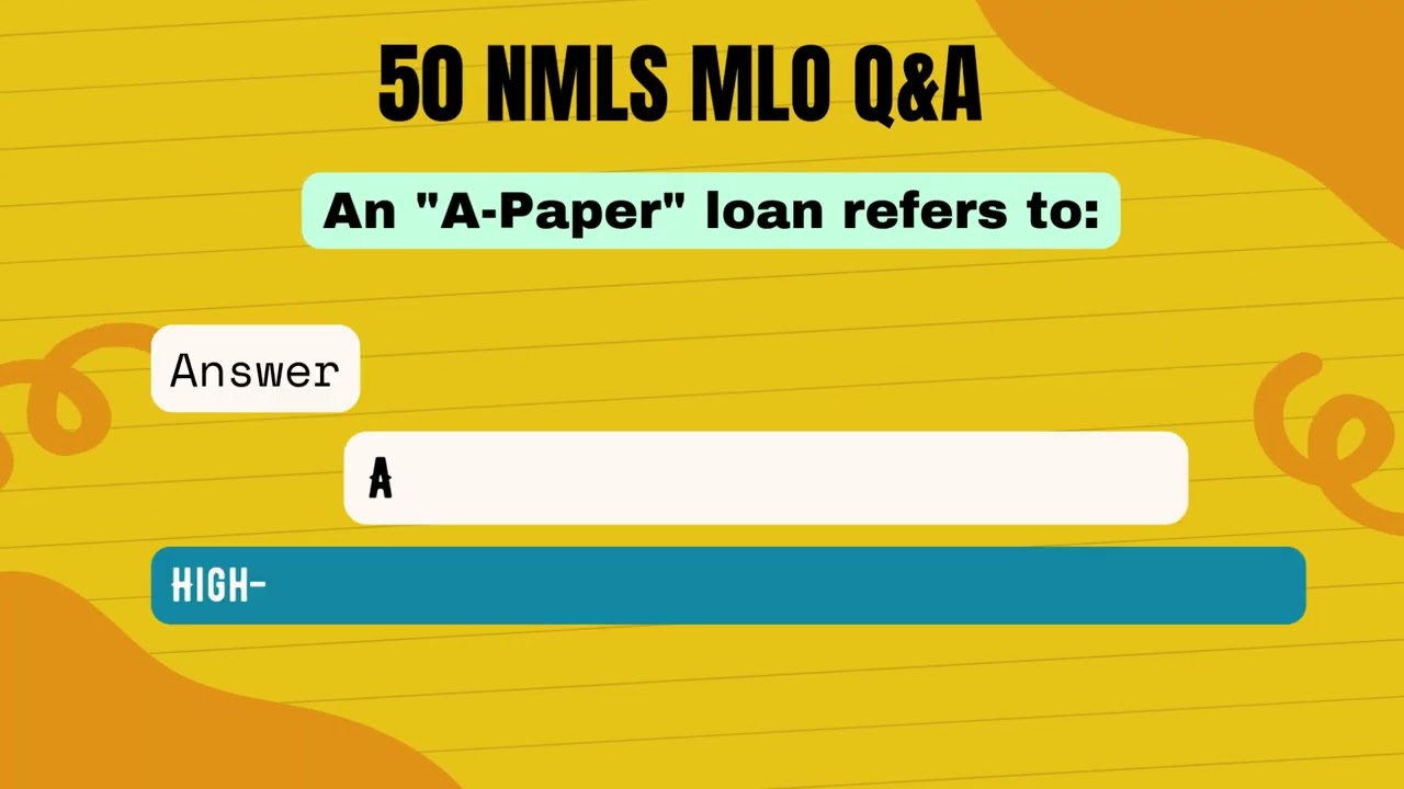 2026 MLO Exam Prep: 50 Real Practice Questions & Answers