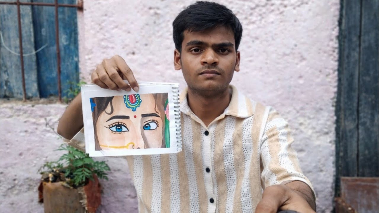 Radha Ji Ka Sundar Sketch 🎨 | Simple Art for Beginners