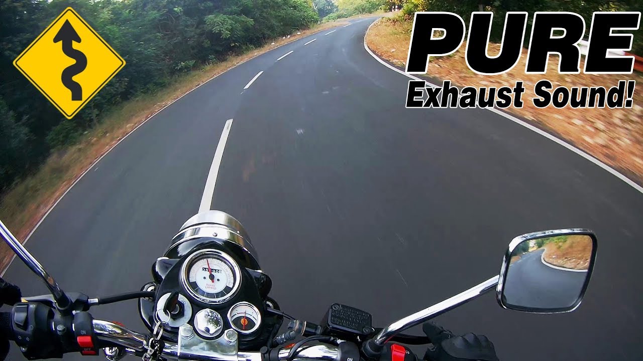 Royal Enfield Classic 350 on the fast twisty roads | RAW onboard | Ride it like you stole it!