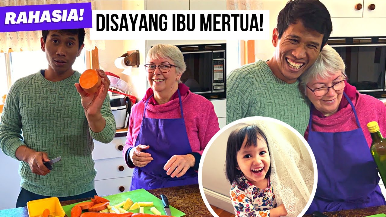 Menantu Jawa Tersayang Bantu Ibu Mertua Bule Masak-Masak Untuk Keluarga