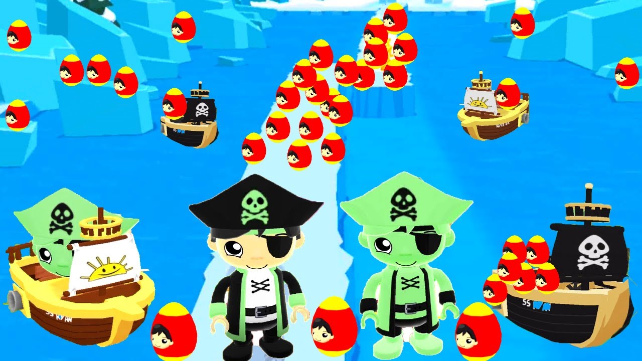 Tag With Ryan - Pirates Race - Dark Seas Ryan Vs Ghost Ship Vs Schooner All Characters Unlocked