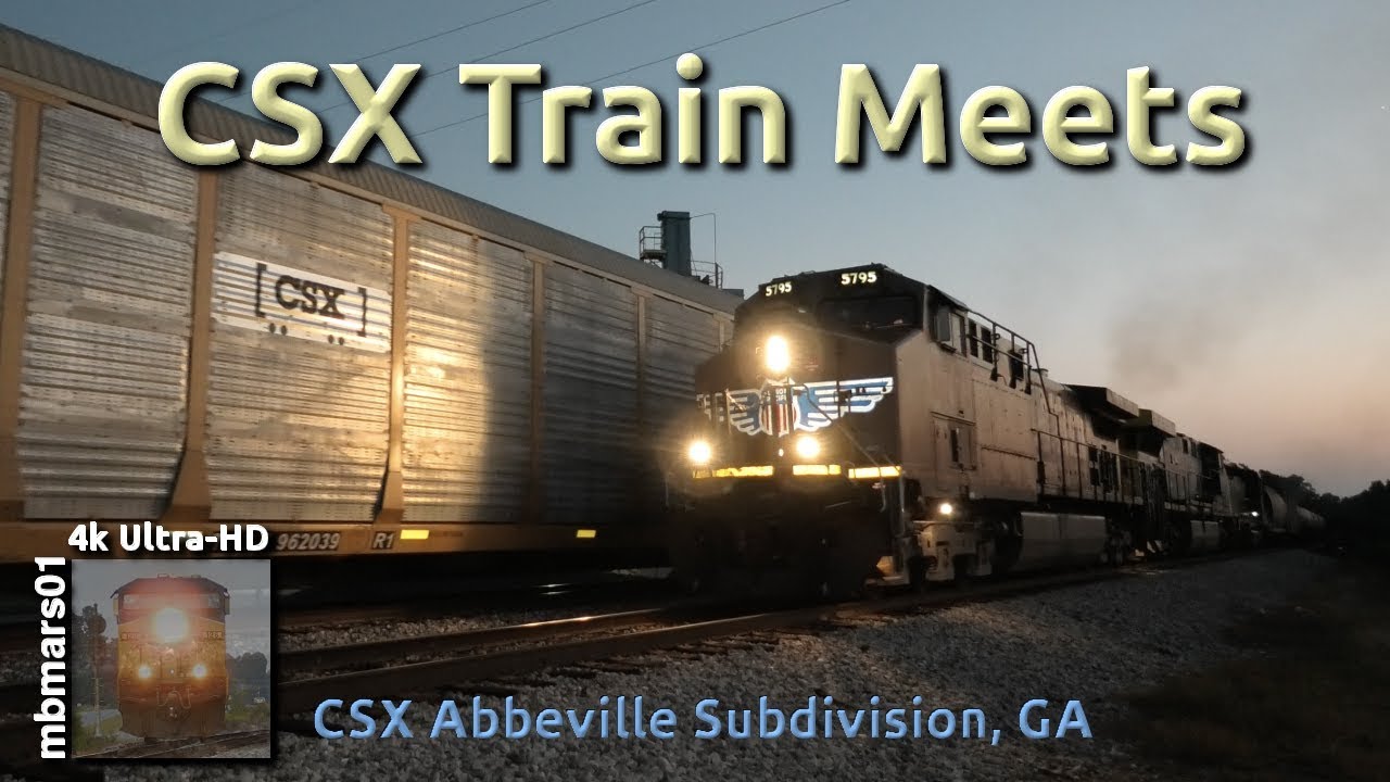 [6G][4k] CSX Train Meets on the Abbeville Subdivision, GA 08/22-25/2018 ©mbmars01