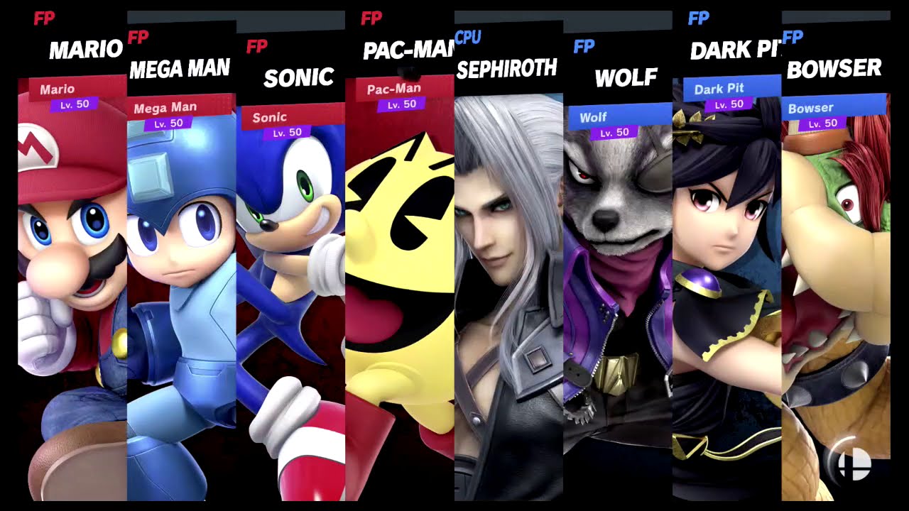 Super Smash Bros Ultimate Amiibo Fights – Sephiroth & Co #198 Legends vs Bosses