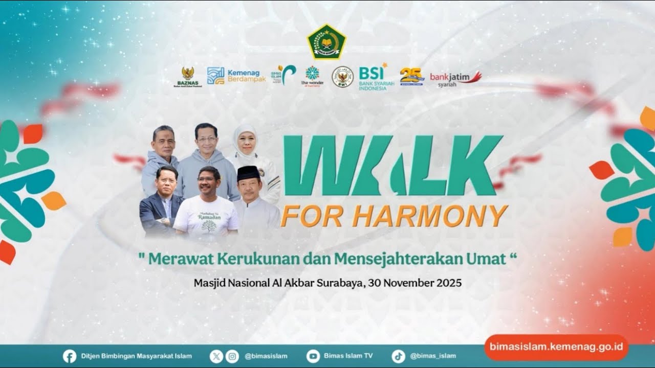 🔴LIVE |Fun Walk| Mensyukuri Rahmat, merawat kerukunan umat, dan Menebarkan Kebaikan Zakat dan Wakaf